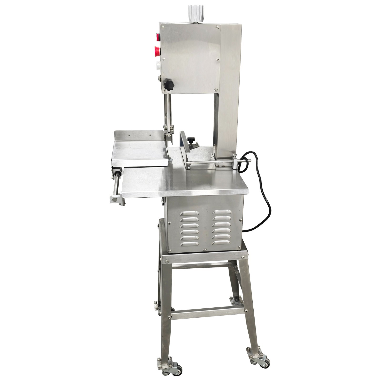 Electric Bone Saw Commercial Frozen Meat Cutter Stainless Steel Band Saw 110V