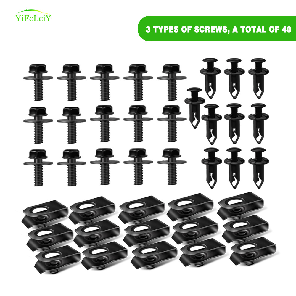 40pcs For Hyundai Elantra Body Bolts Unut Clips Engine Under Cover Splash Shield