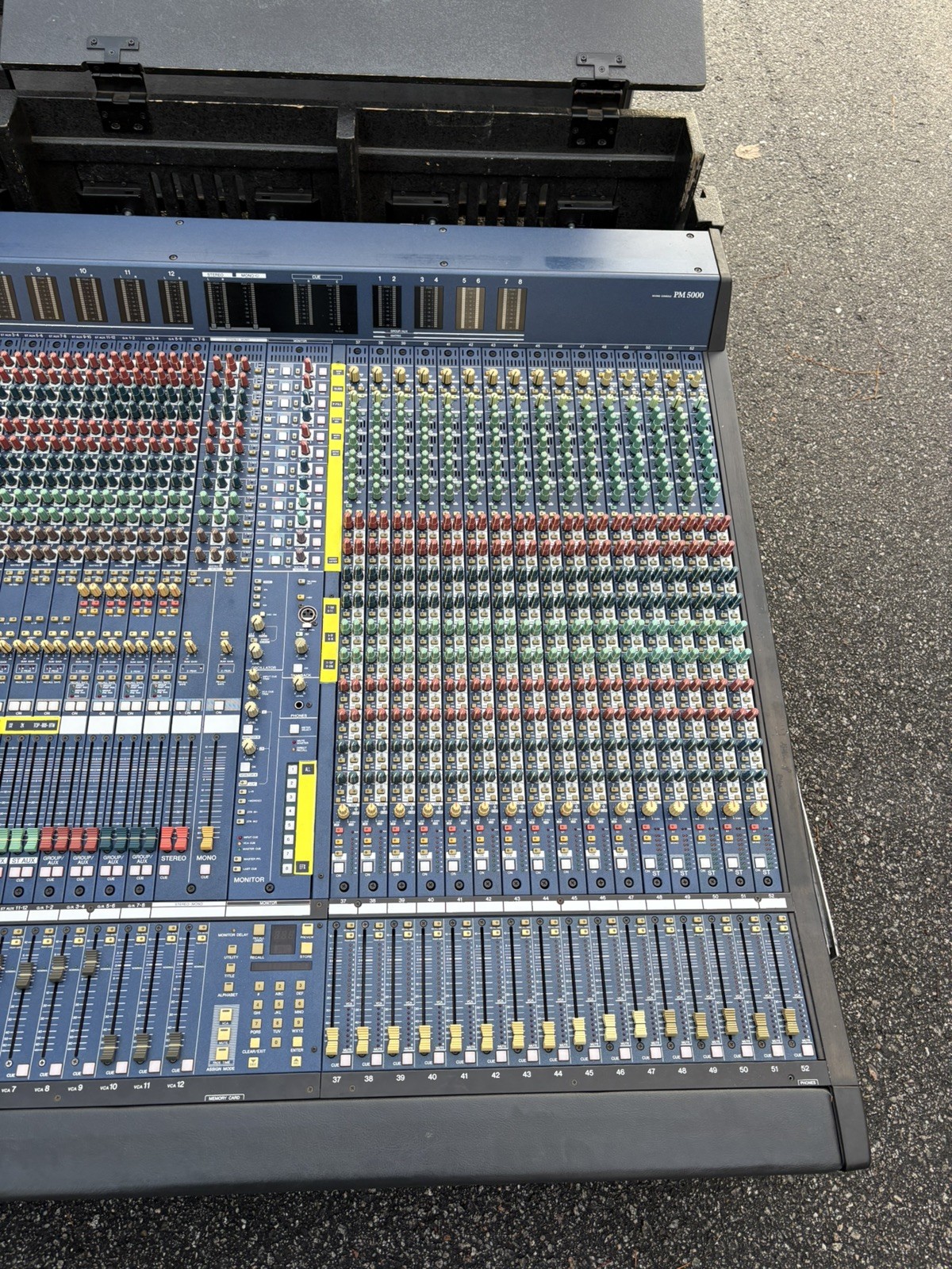 Yamaha PM-5000 52 Channel Analog Console W/ PSU and Tour Case