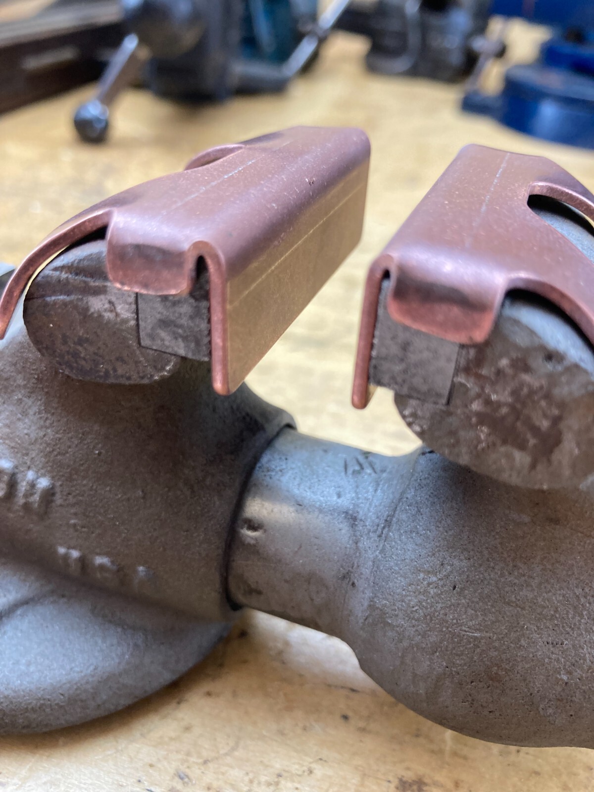 Baby Wilton 2 Bench Vise Copper Aluminum Soft Jaws Caps