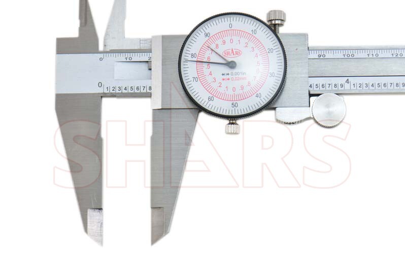 SHARS 12" Dual Reading Inch Metric Stainless Steel Dial Caliper NEW R}