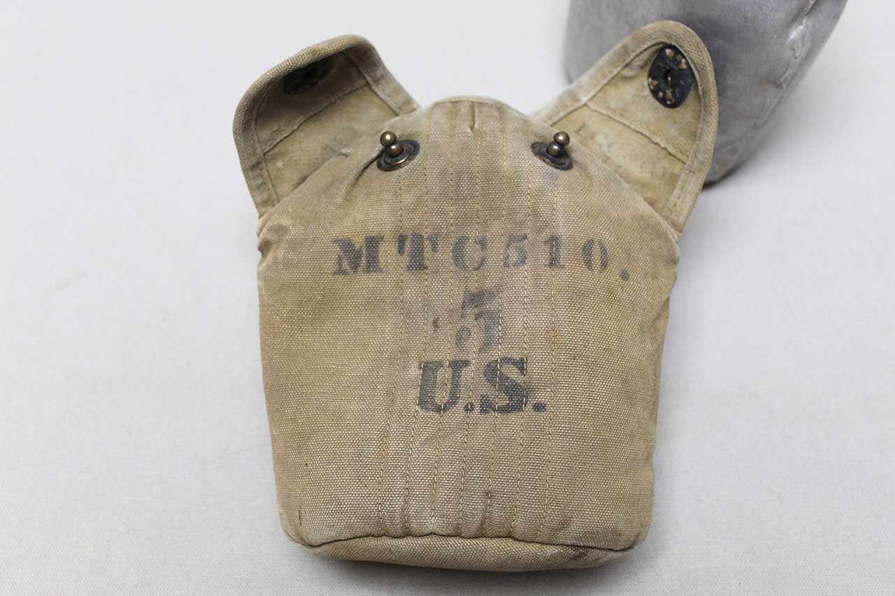 US WW1 Canteen w/Cover Motor Transport Marked . FLU5055