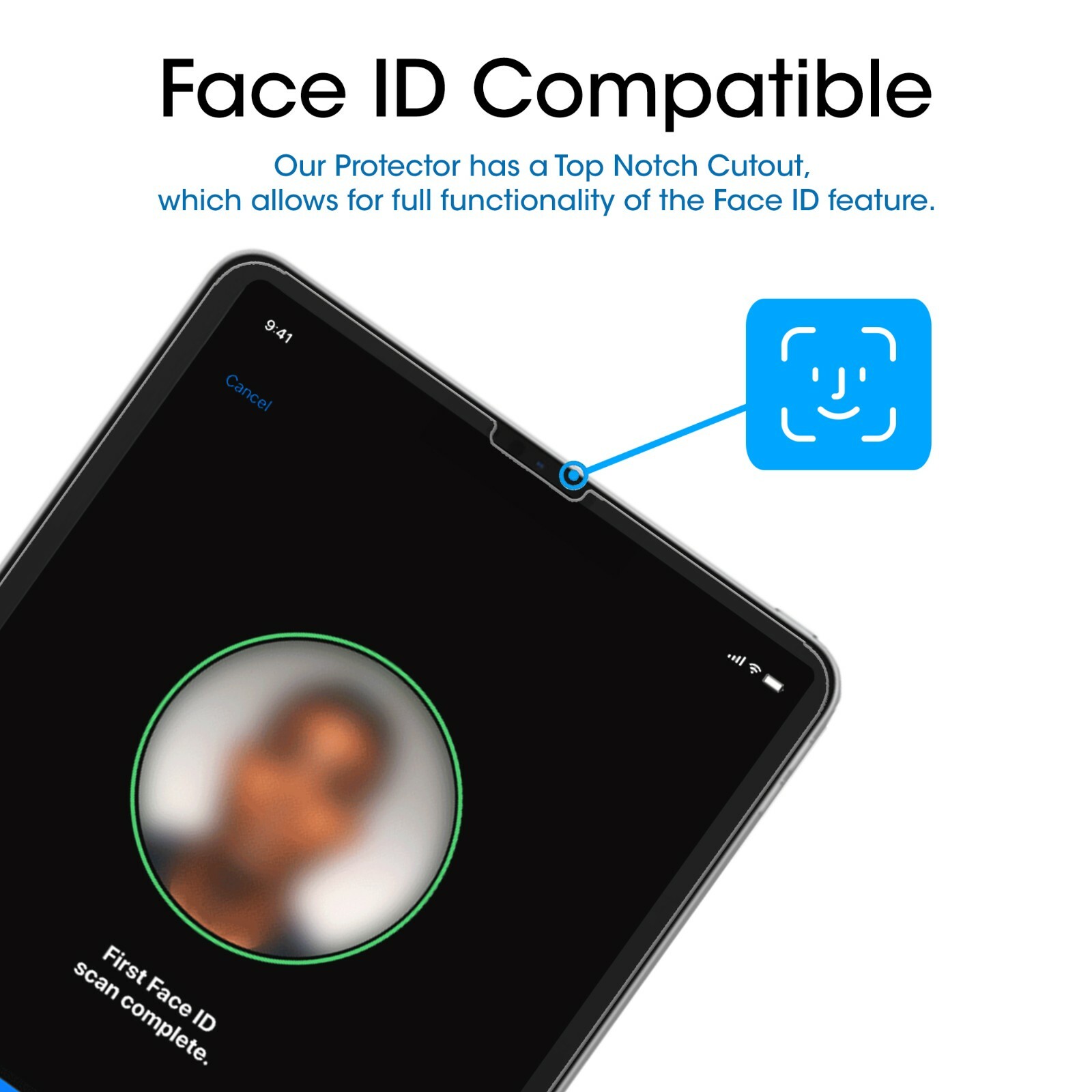 2pack amFilm for iPad Pro 12.9" (2021/2020/2018) Tempered Glass Screen Protector