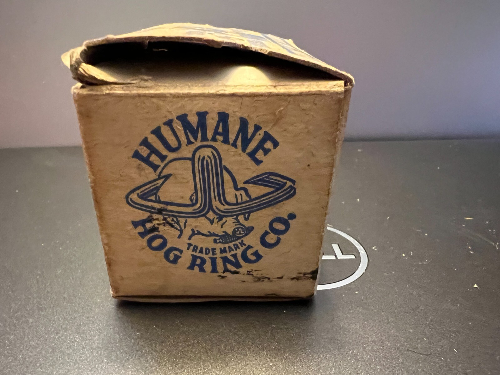 Vintage advertsing Humane Hog Rings (9 Rings) Humane Hog Ring Co.