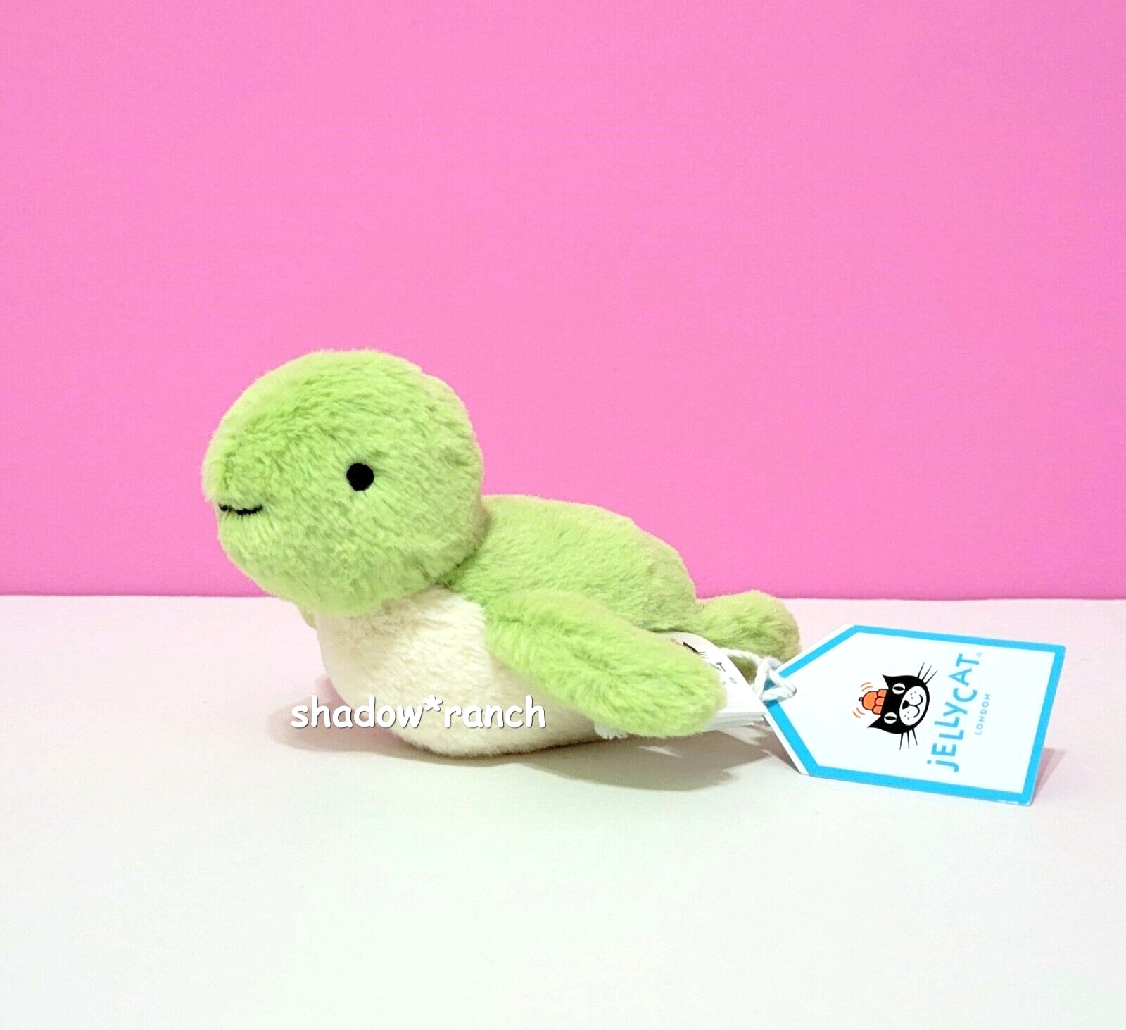 Jellycat FLUFFY TURTLE - Very Tiny 3" Ocean Plush - Brand New with Tags