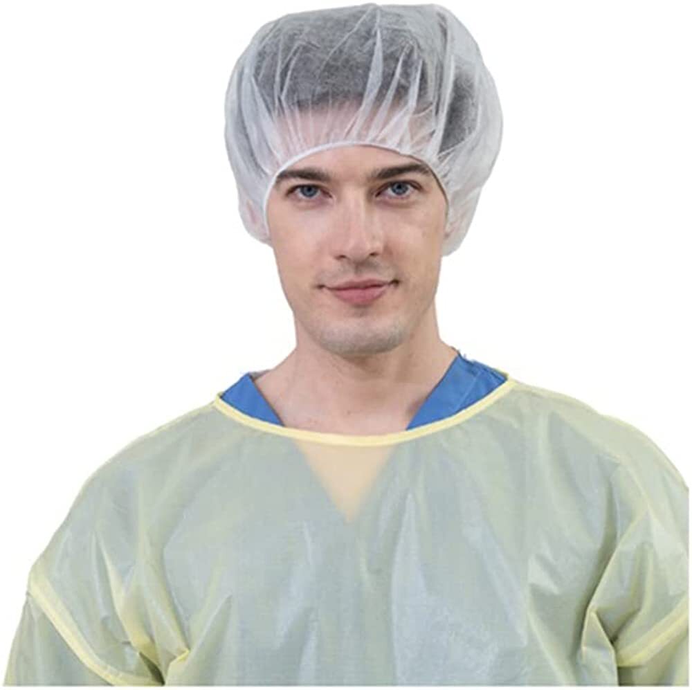 Pack of 100 Disposable Hair Nets Bouffant Caps 24 inch Food Service