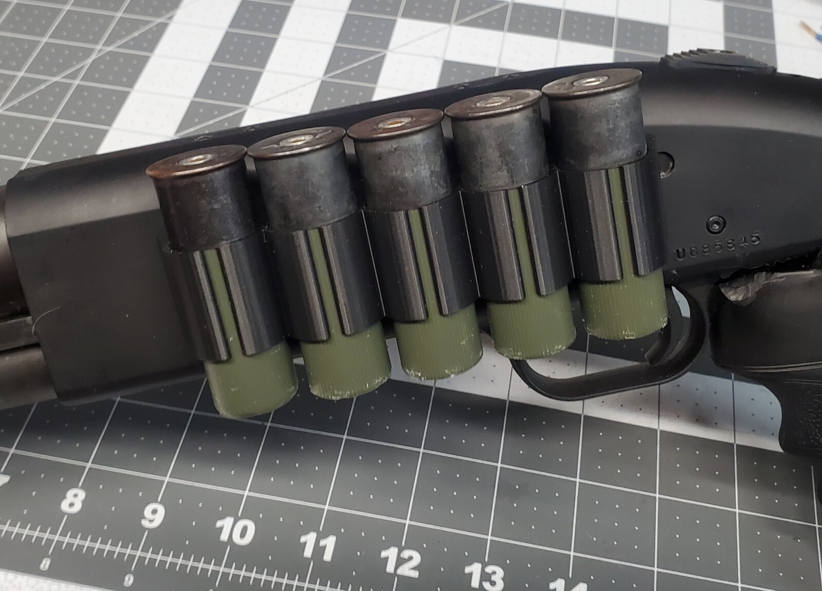 Side Saddle 12 ga stick on fits Mossberg SHOCKWAVE 500 590 Remington Tac 14 870