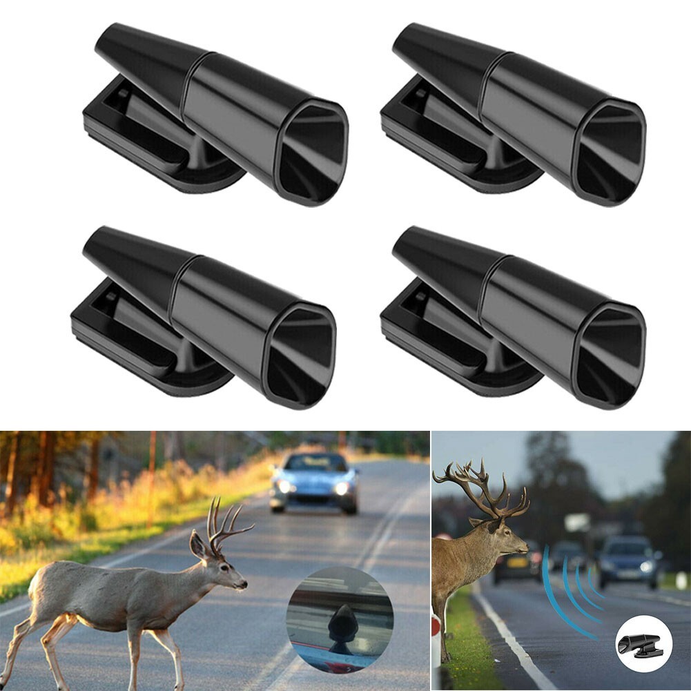 Ultrasonic Car Deer Whistle Animal Repeller Auto Safety Fits All Vehicles