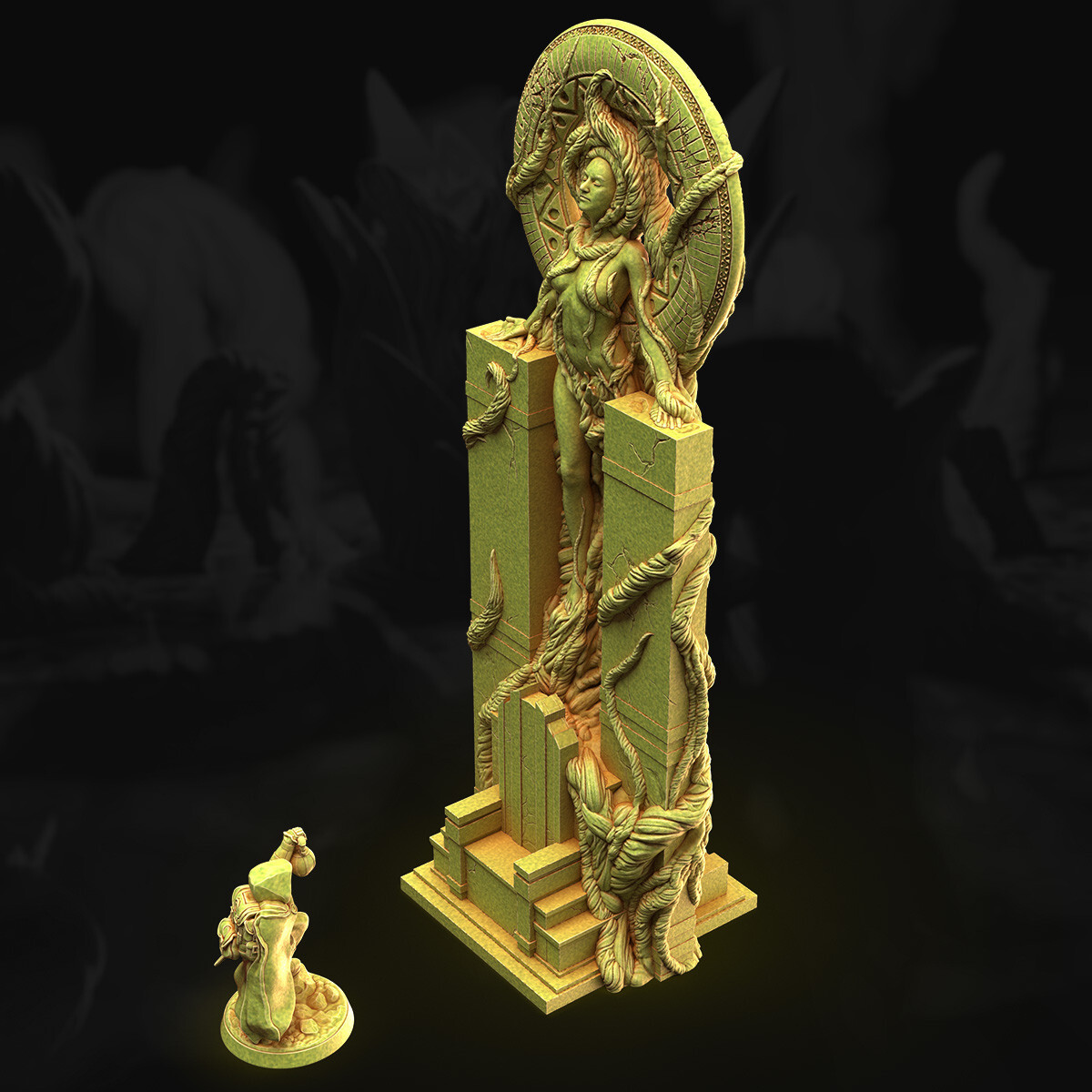 Tabletop Terrain Fantasy Throne of Vines Wargaming Terrain