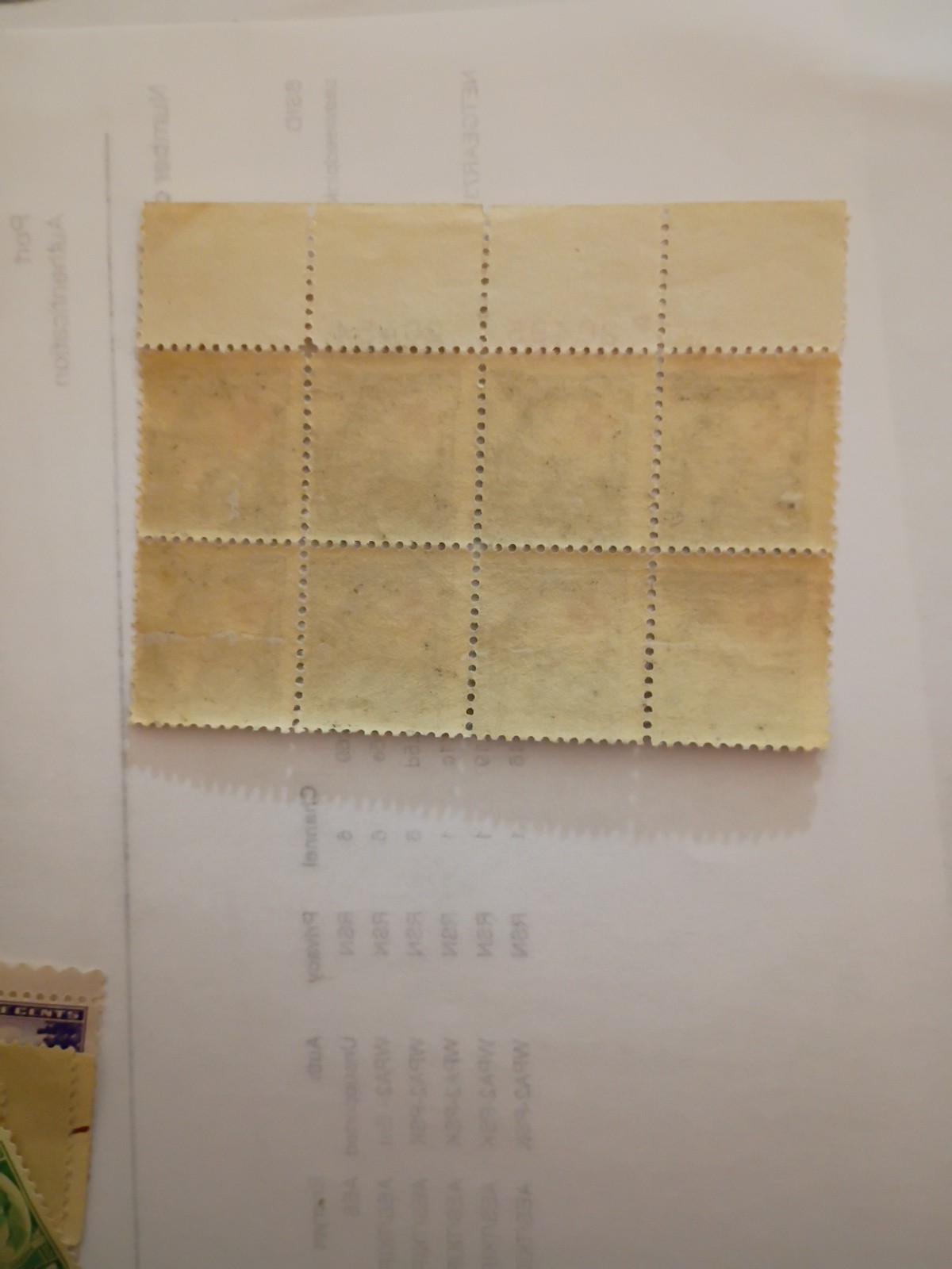 702, Mint NH Red Cross Shifted Down Into Design Plate Block Of 8 Error -