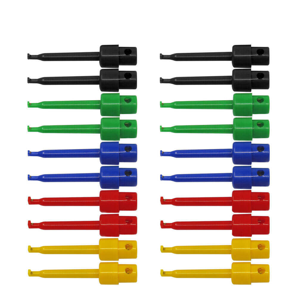 20PCS Lead Wire Kit Test Hook Clip Grabbers Test Probe SMT/SMD for Multimeter**