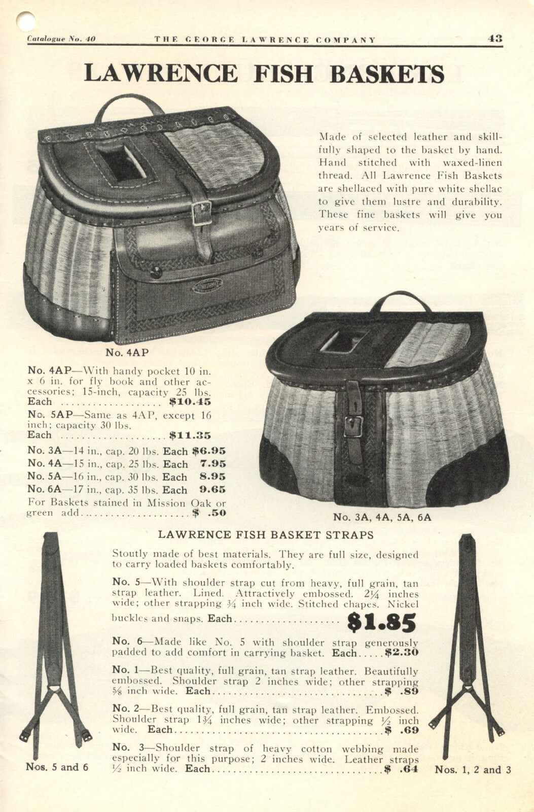 1940 George Lawrence Leather Catalog #40 on CD - Saddles, Holsters, Portland, OR