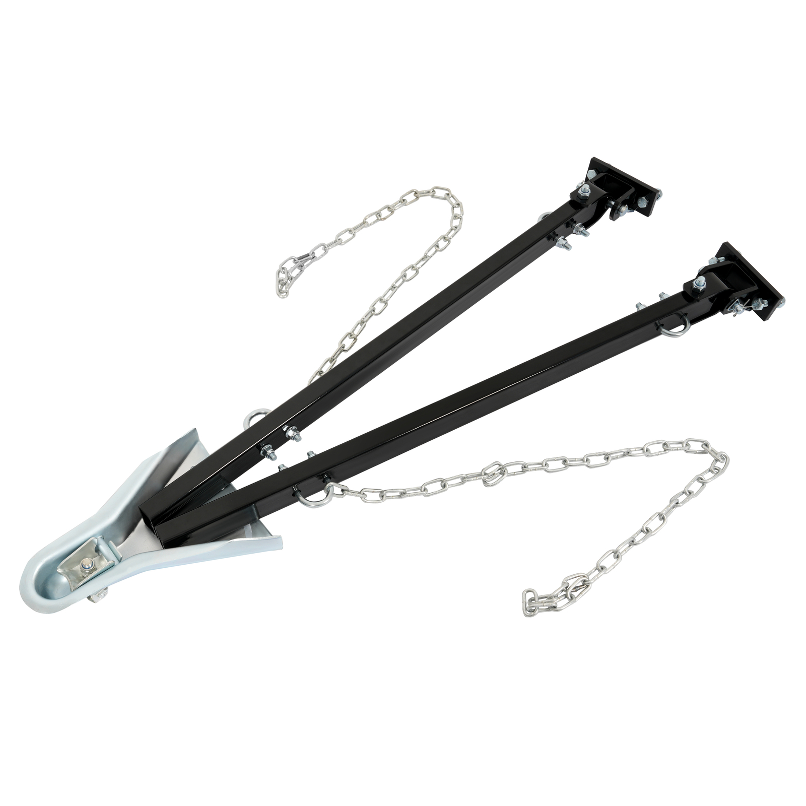 Adjustable Tow Bar 5500lbs w/Safety Chain 24" to 41" Wide For Camper RV Trailer