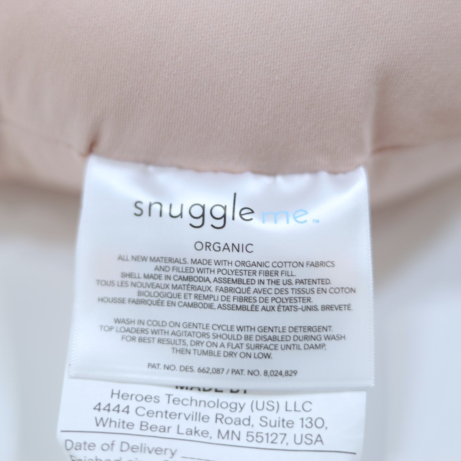 Snuggle Me Lounger Petal Light Pink