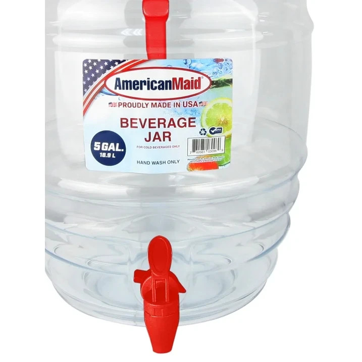 American Maid 5 Gallon Vitrolero Red Beverage Dispenser