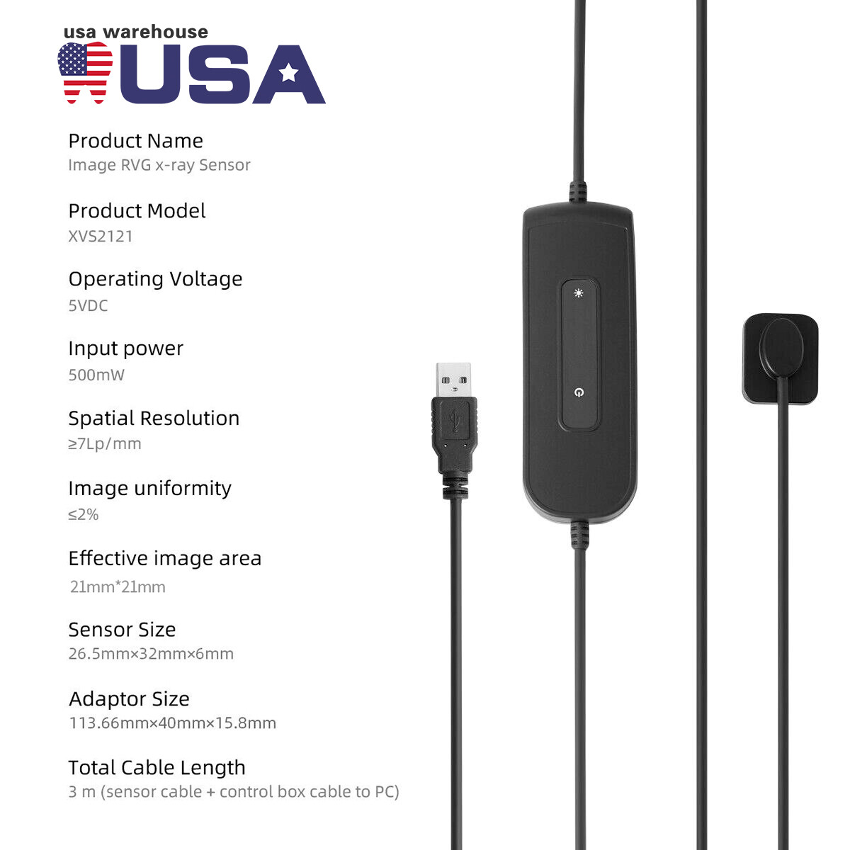 Woodpeckr Style Dental ray X Imaging System RVG Digital Ray X Sensor Size #1.0