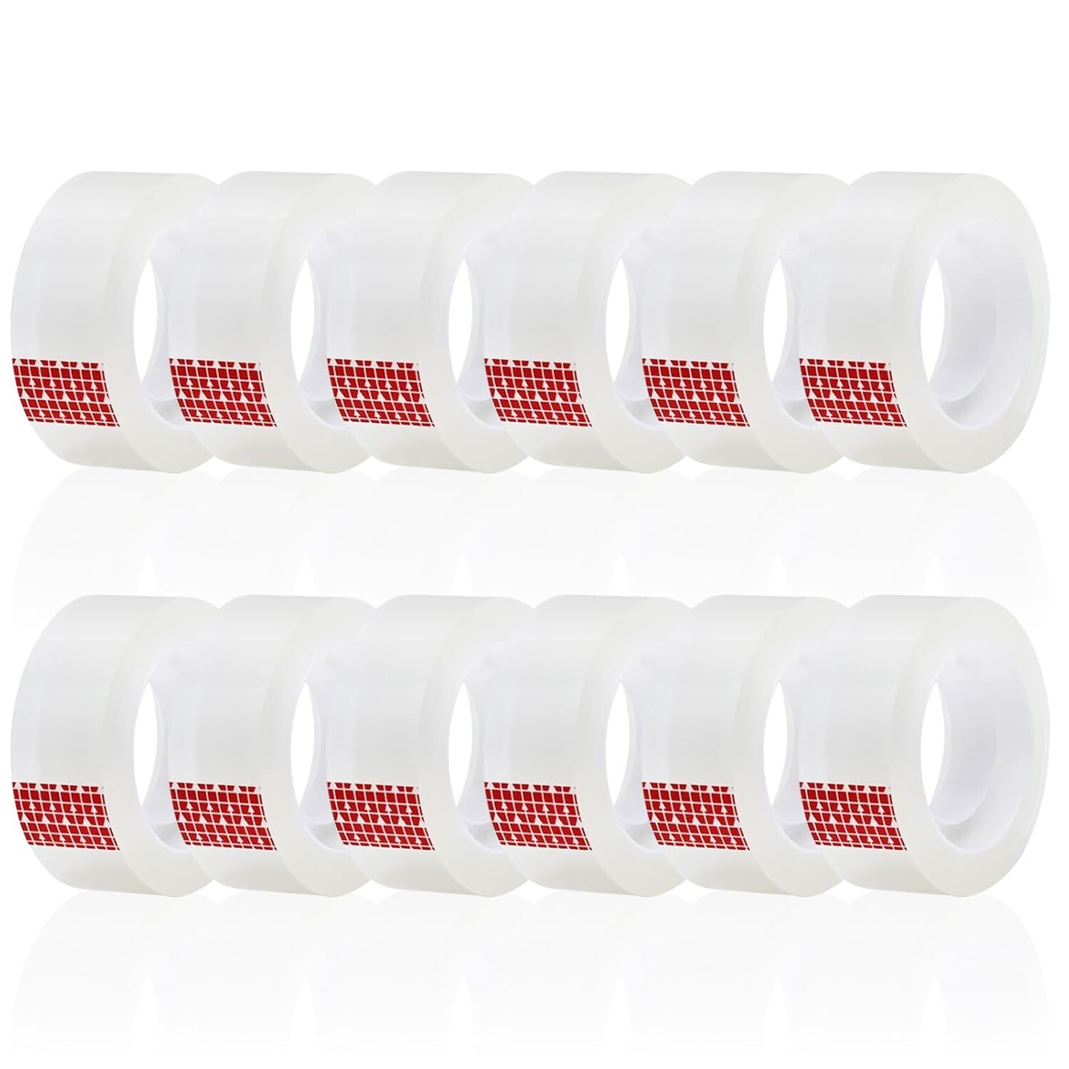 Clear Transparent Tape Rolls 3/4" x 1000" Dispenser Refill 12 Tape Rolls Scotch