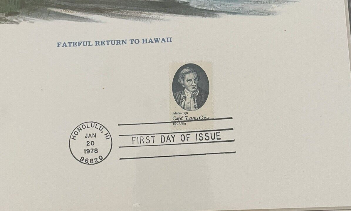 The Captain Cook Commemorative First Day Issue Collection by Fleetwood