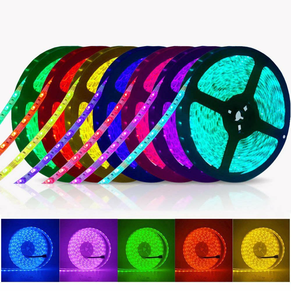 16.4ft LED Strip 3528 2835 3014 5050 5054 5630 5730 7020 SMD Flexible Light 12V