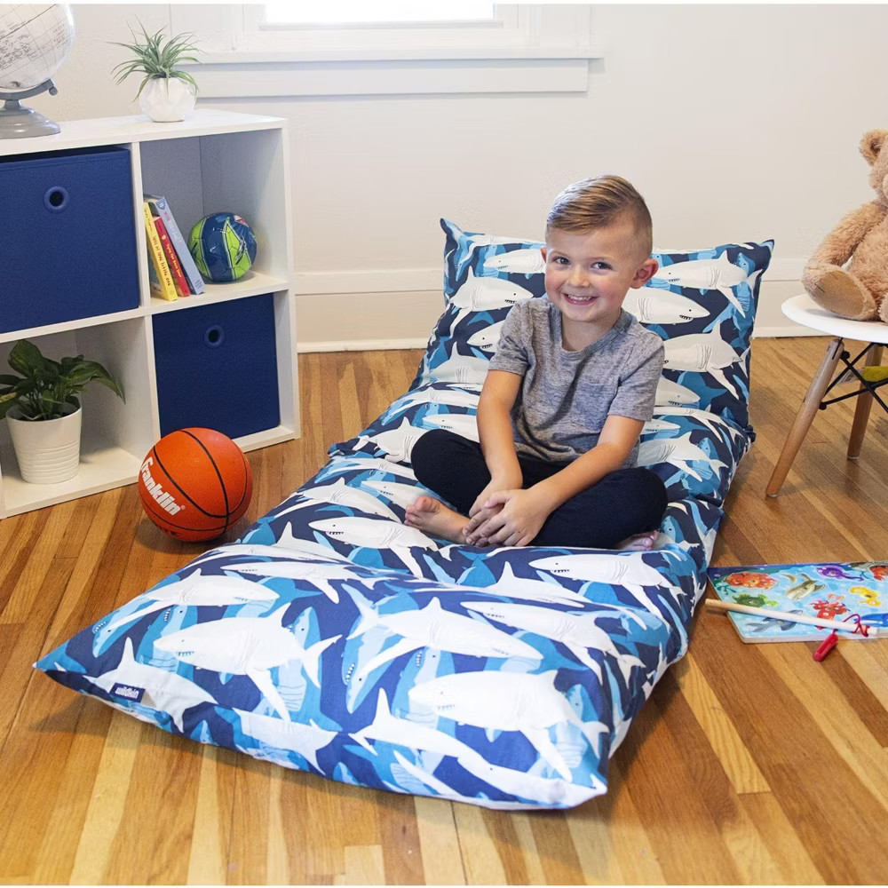 Wildkin Kids Floor Pillow Lounger  (Sharks)