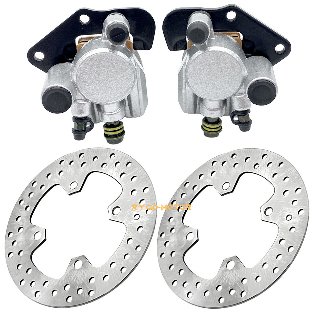 Front Brake Calipers & Disc Rotor for Kawasaki Prairie 360 KVF360 4x4 2003-2013