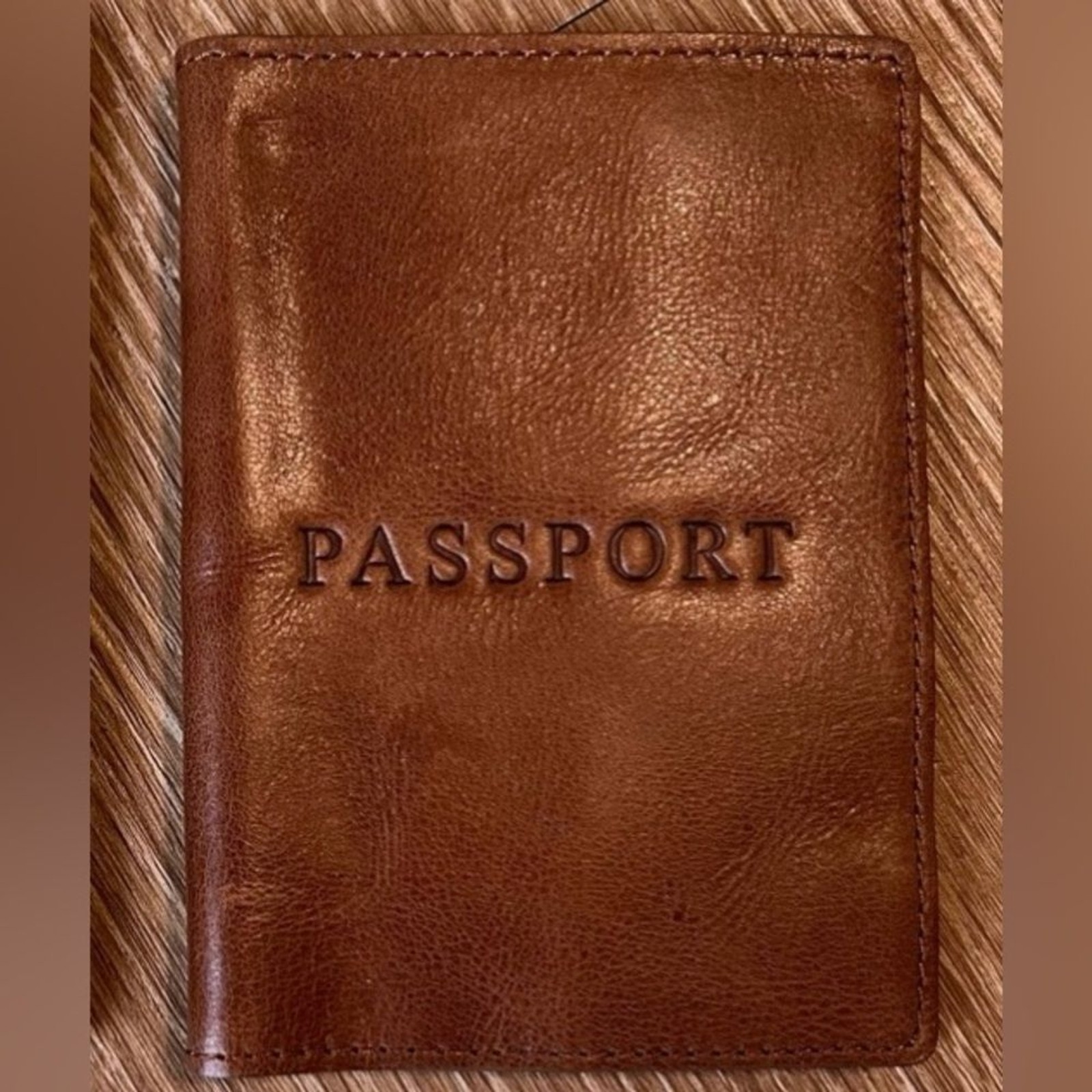 NWT! J.Crew Leather Passport Holder