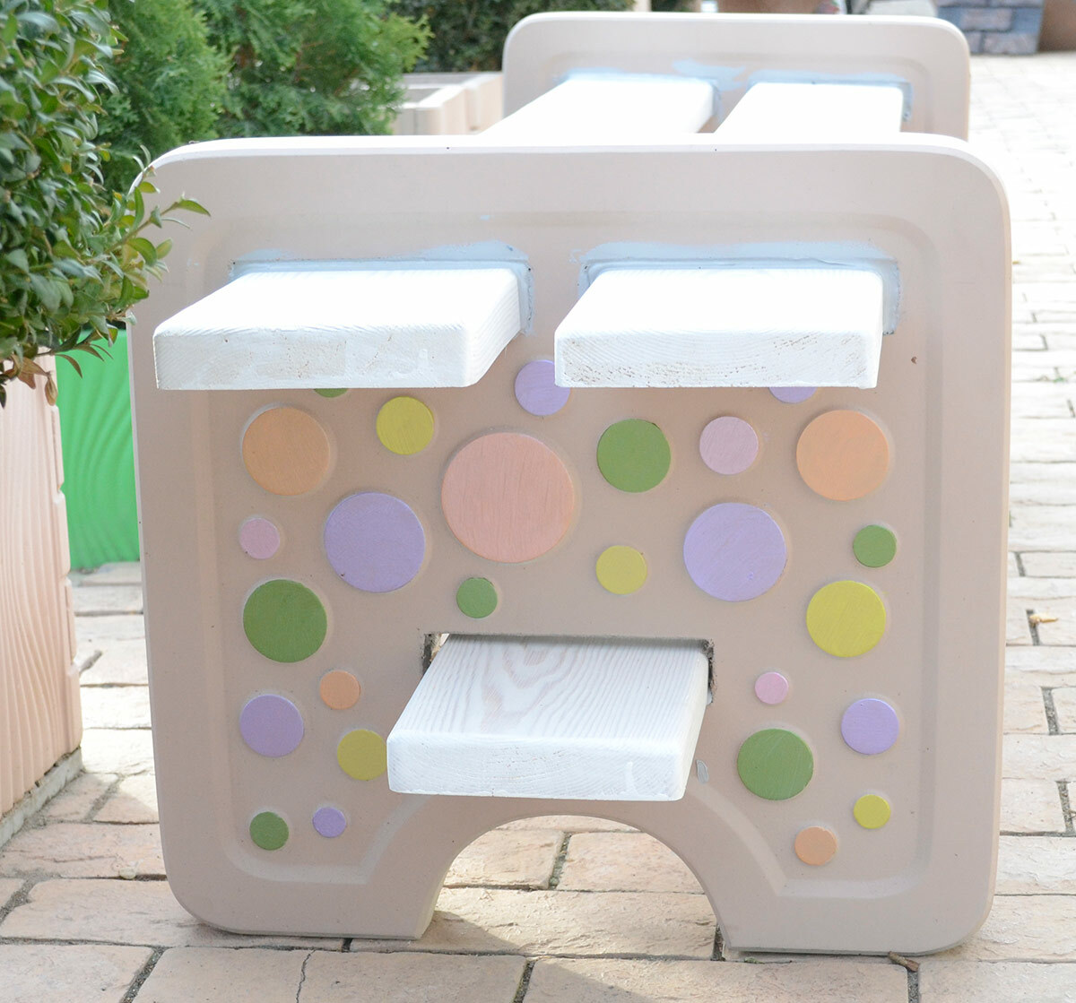 Concrete mold Bench leg for concrete cement ABC plasticmold sold 1 piece B05