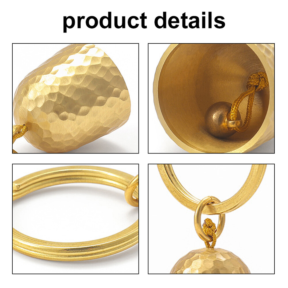 Ultralight Portable Little Bell Home Outdoor Camping Tent Brass Bell EDC Pendant