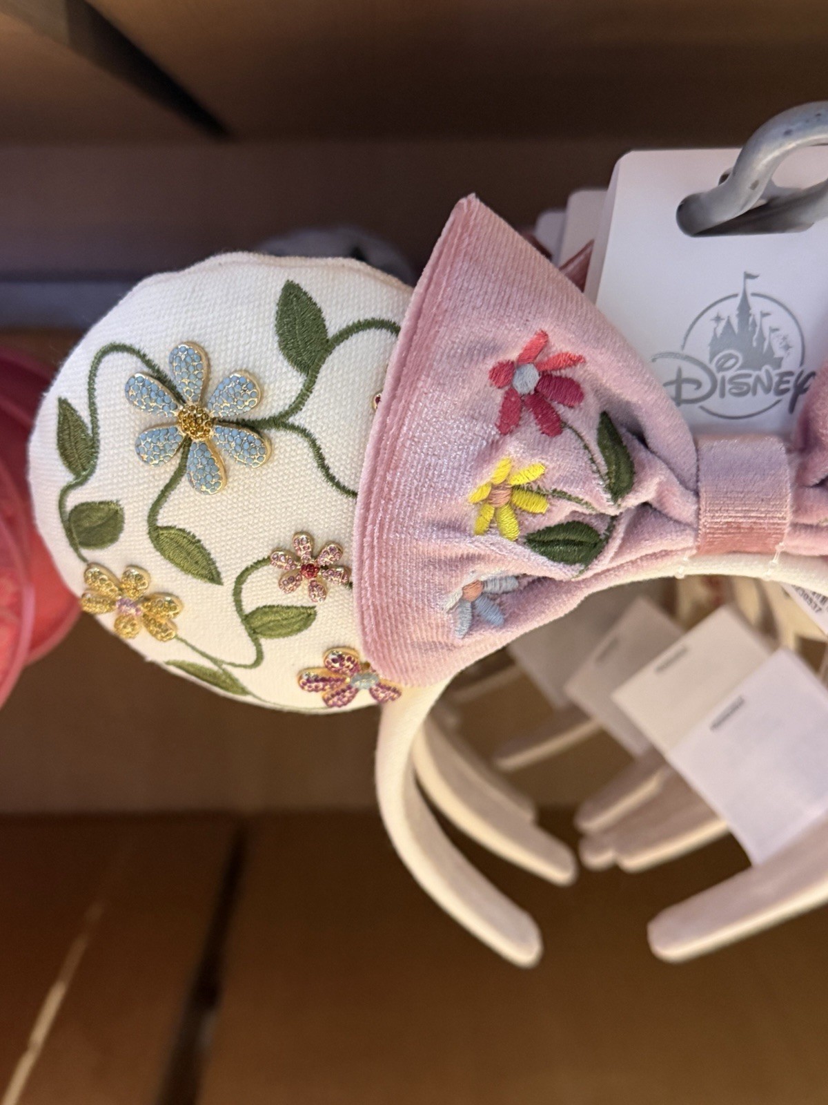 Disney Parks x Baublebar Minnie Mouse Floral Adult Ear Headband NWT