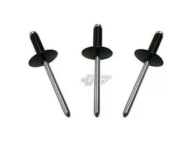 Large Head Black Rivets Pop Rivet 100 ct. 3/16" Racing Fastener IMCA USMTS