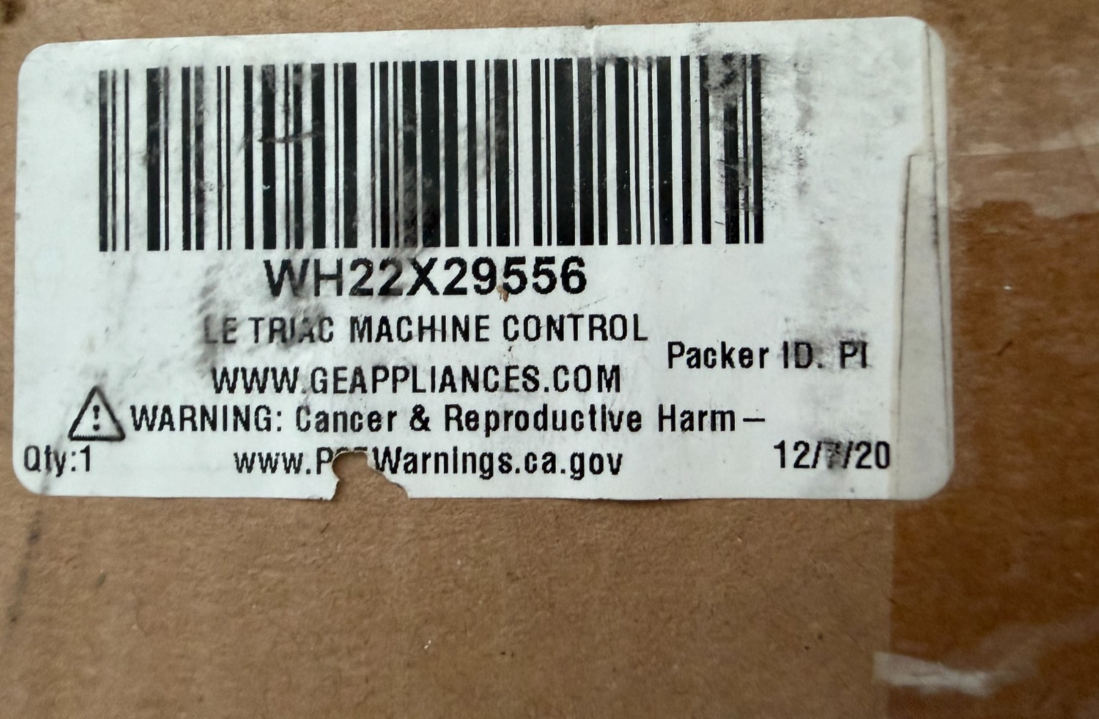 GE Washer Main Control Board WH22X29556 OEM NEW