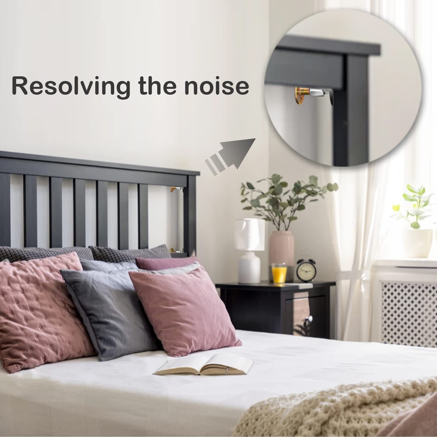 Adjustable Threaded Bed Frame Anti-Shake Stabilizer Tool Headboard Stoppers 1-6X