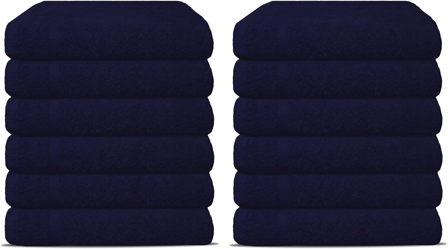 NAVY BLUE SALON TOWEL 15 x 25 INCHES MEDIUM GYM SPA HAND TOWELS 100% COTTON