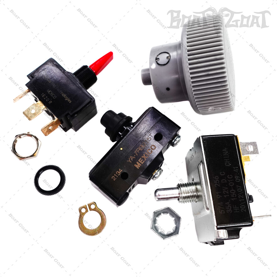 MotorGuide Switch Replacement Kit + Knob (5-Speed Foot Pedal Trolling Motor)