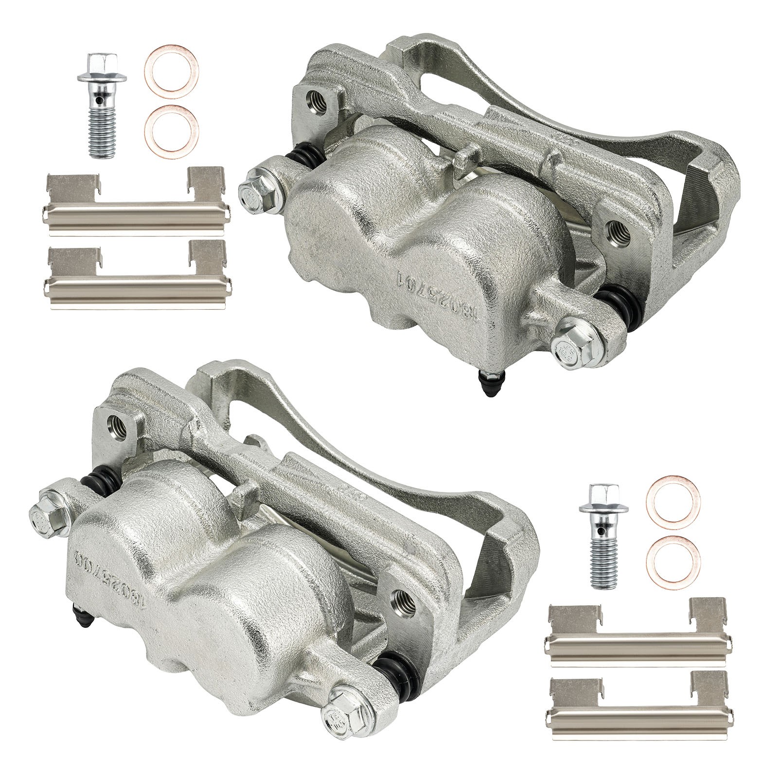 Front Brake Calipers w/ Bracket For Chevrolet Silverado 1500 2500 HD Tahoe Pair