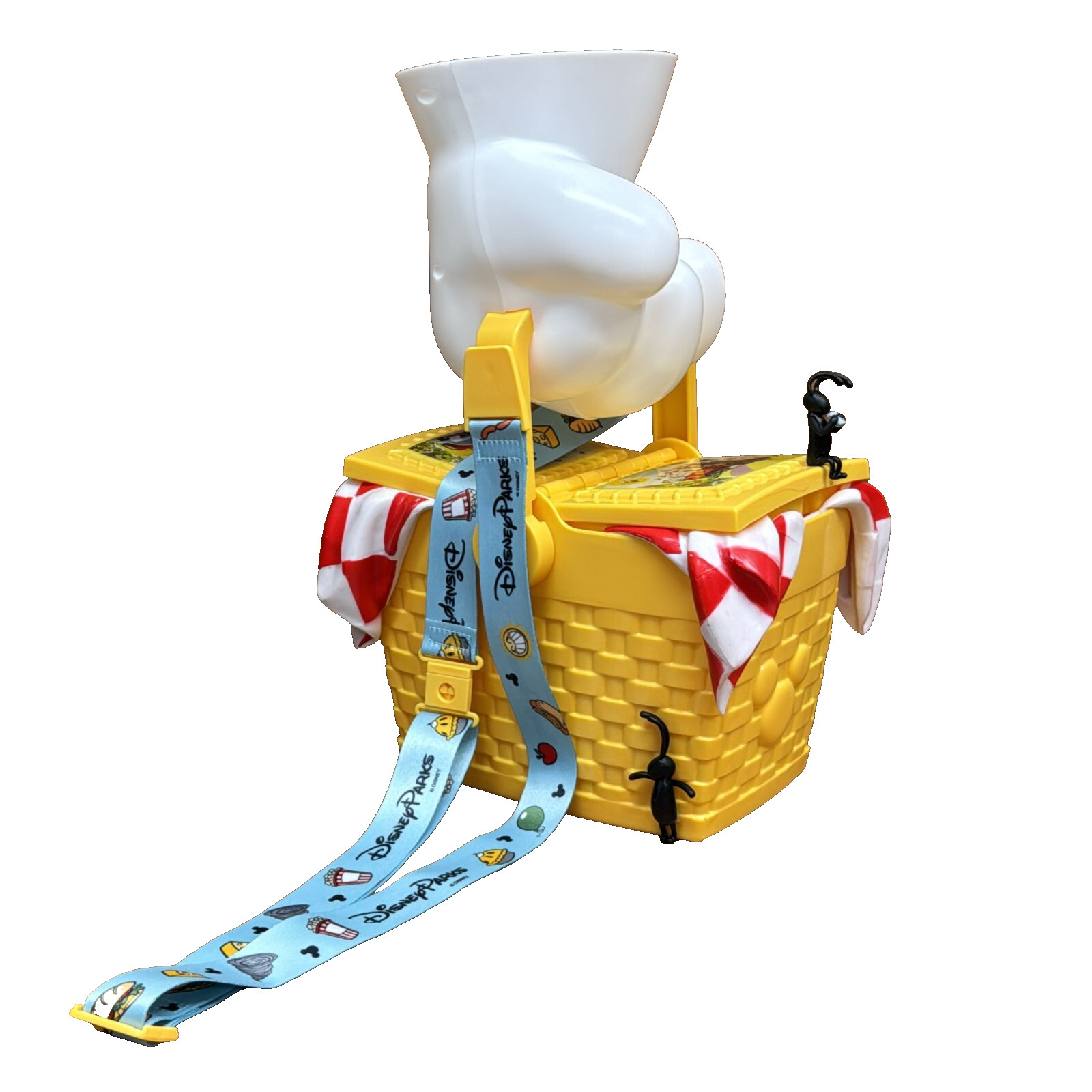 Disney Parks Mickey & Minnie's Runaway Railway Picnic Basket Popcorn Bucket