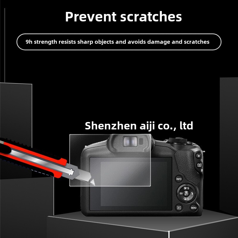 2 Pieces LCD Screen Protector Tempered Glass for EOS R100 Camera