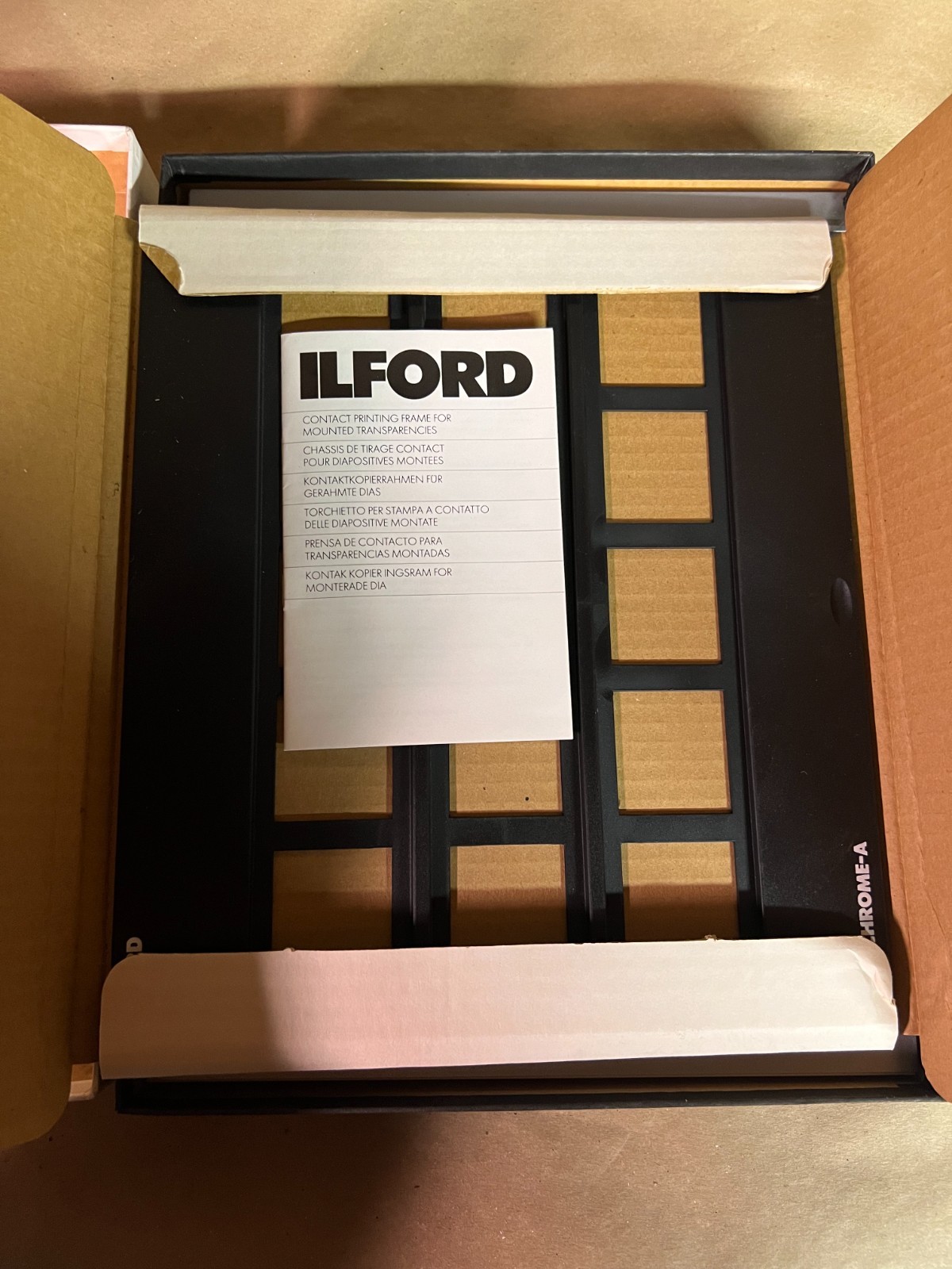 Ilford Cibachrome-A Contact Printing Frame, Boxed, Includes Instructions
