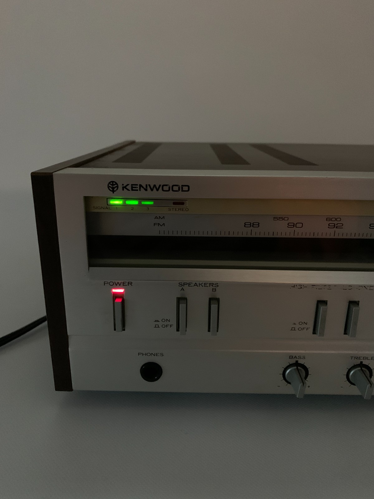 VTG Kenwood KR-710 Stereo Receiver Japan High Speed DC Servo Silver WORKS READ