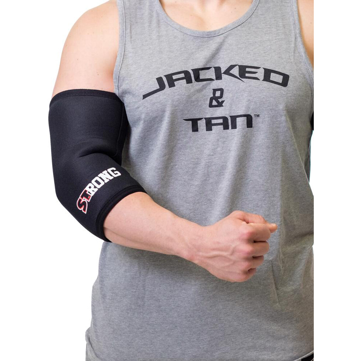 Sling Shot STrong Compression Elbow Sleeves by Mark Bell - 5mm thick - Black