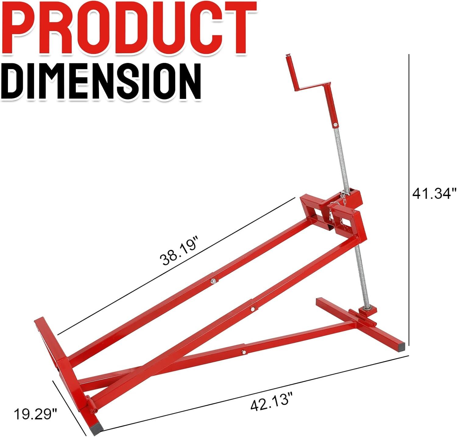 Lawn Mower Lift Jack 882 Lbs Capacity for Tractors and Zero Turn Lawn Mowers 45°