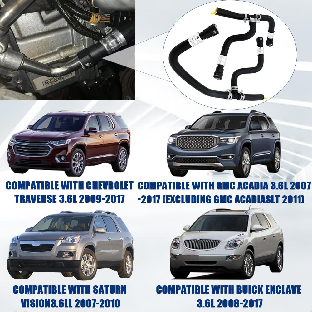 Engine Heater Hose Assembly Supply & Return For Chevrolet GMC Buick Saturn