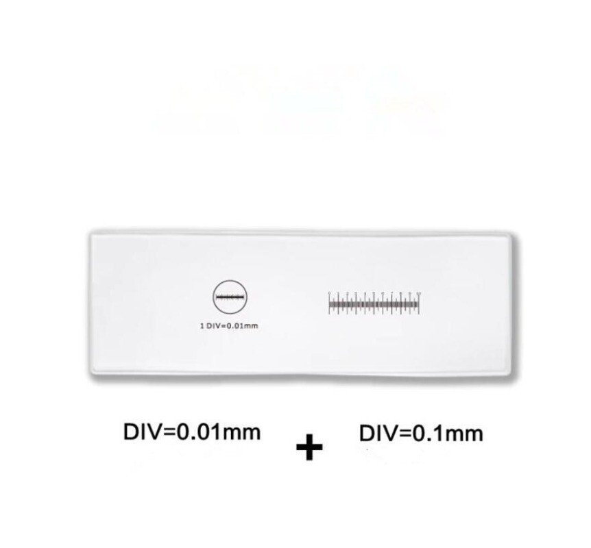 Microscope Stage Micrometer Calibration Slide Graduated Scale Slide 0.1/0.01mm