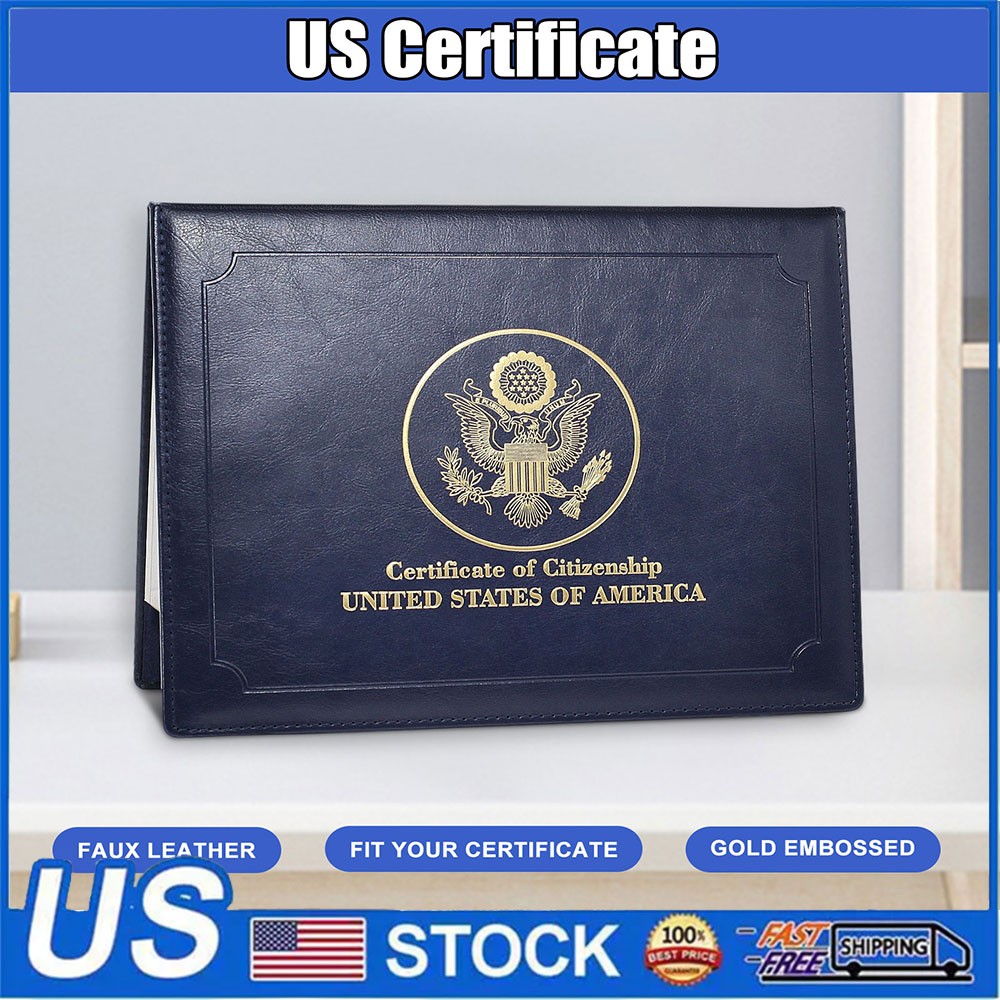 Citizenship Certificate Holder - US Citizenship Gifts - PU Naturalization US