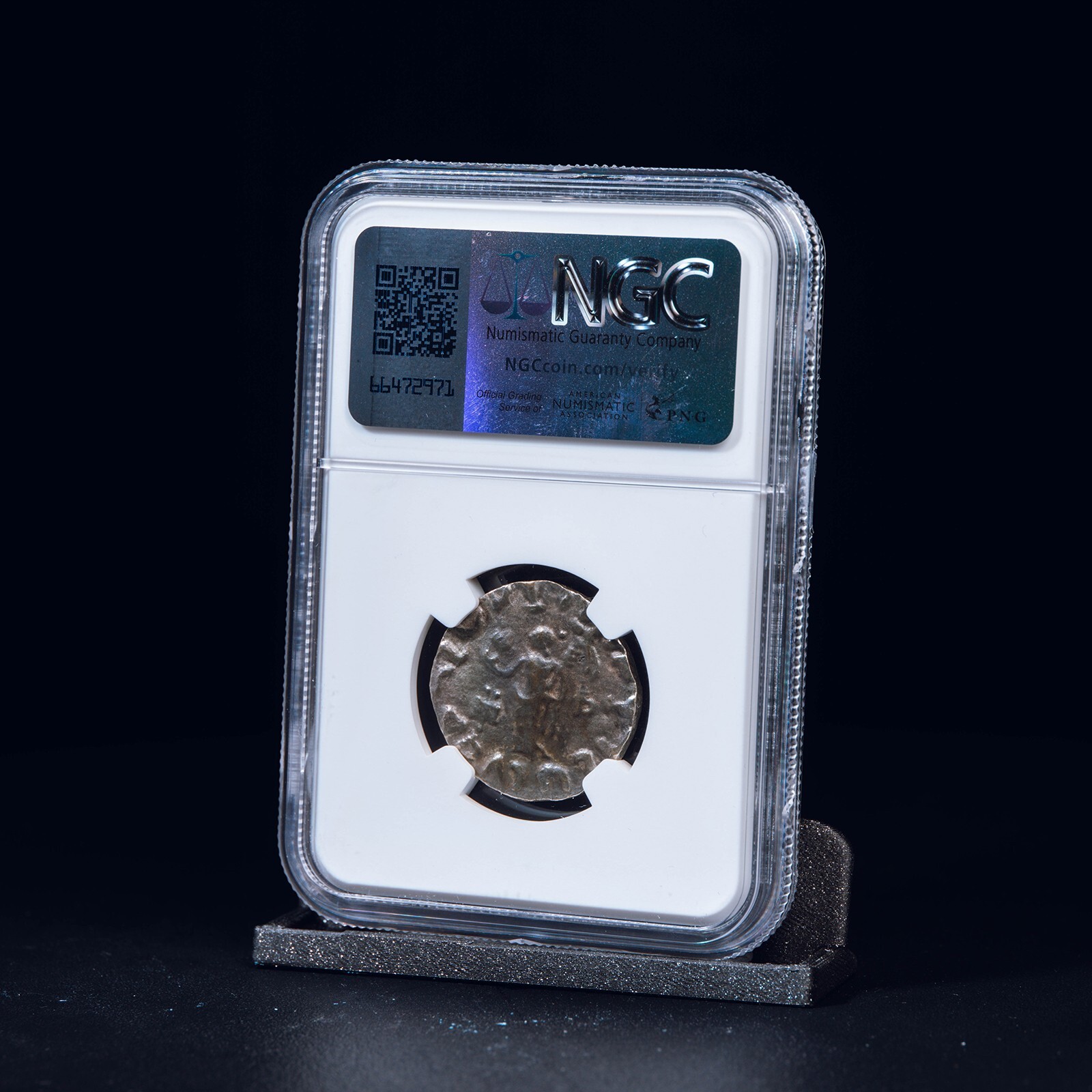 Indo-Scythians Three Wise Men Silver Tetradrachm After 58 B.C. | VF NGC Ancients