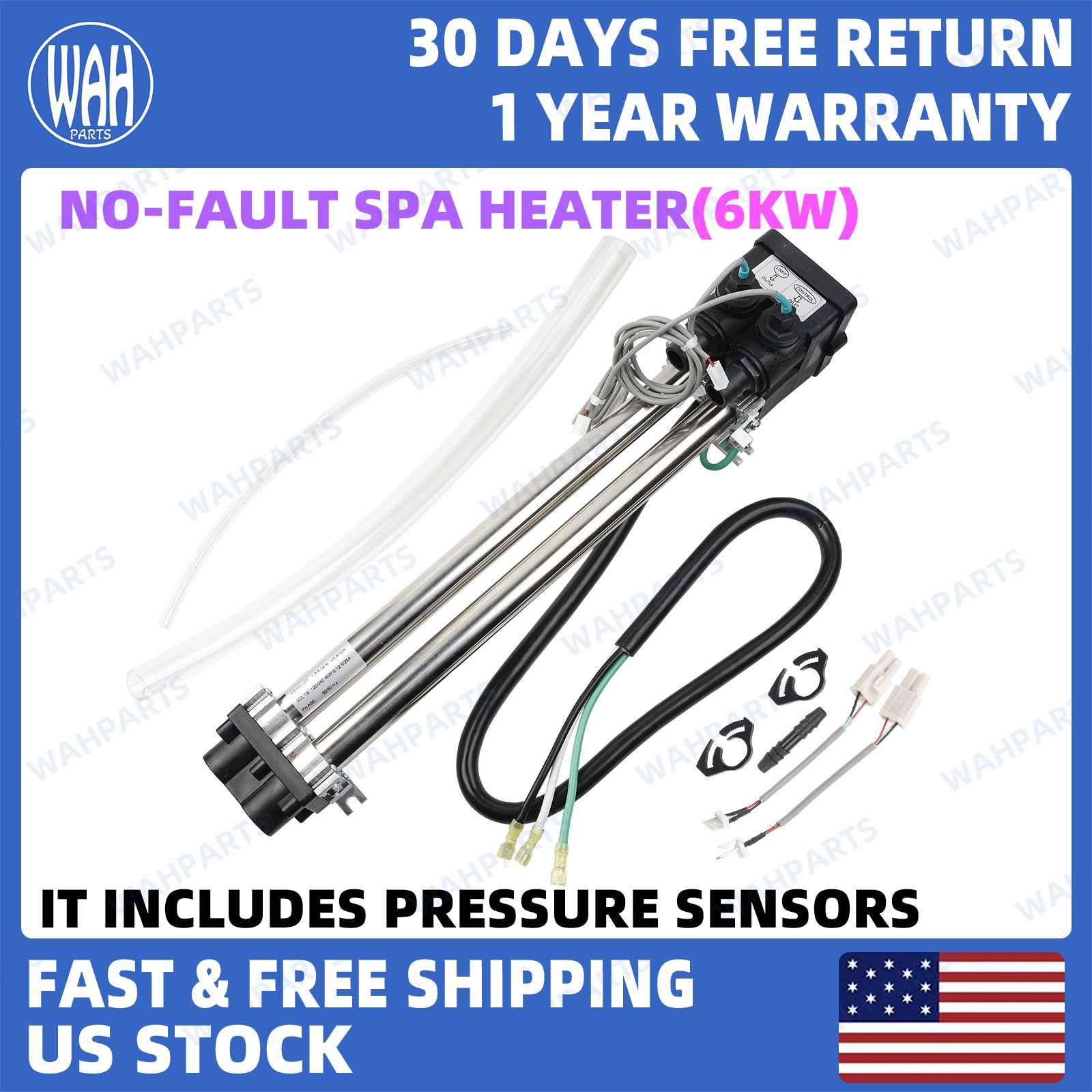 For Hot Spring Tiger River Watkins Limelight 6kW 120V-240V No-Fault Spa Heater