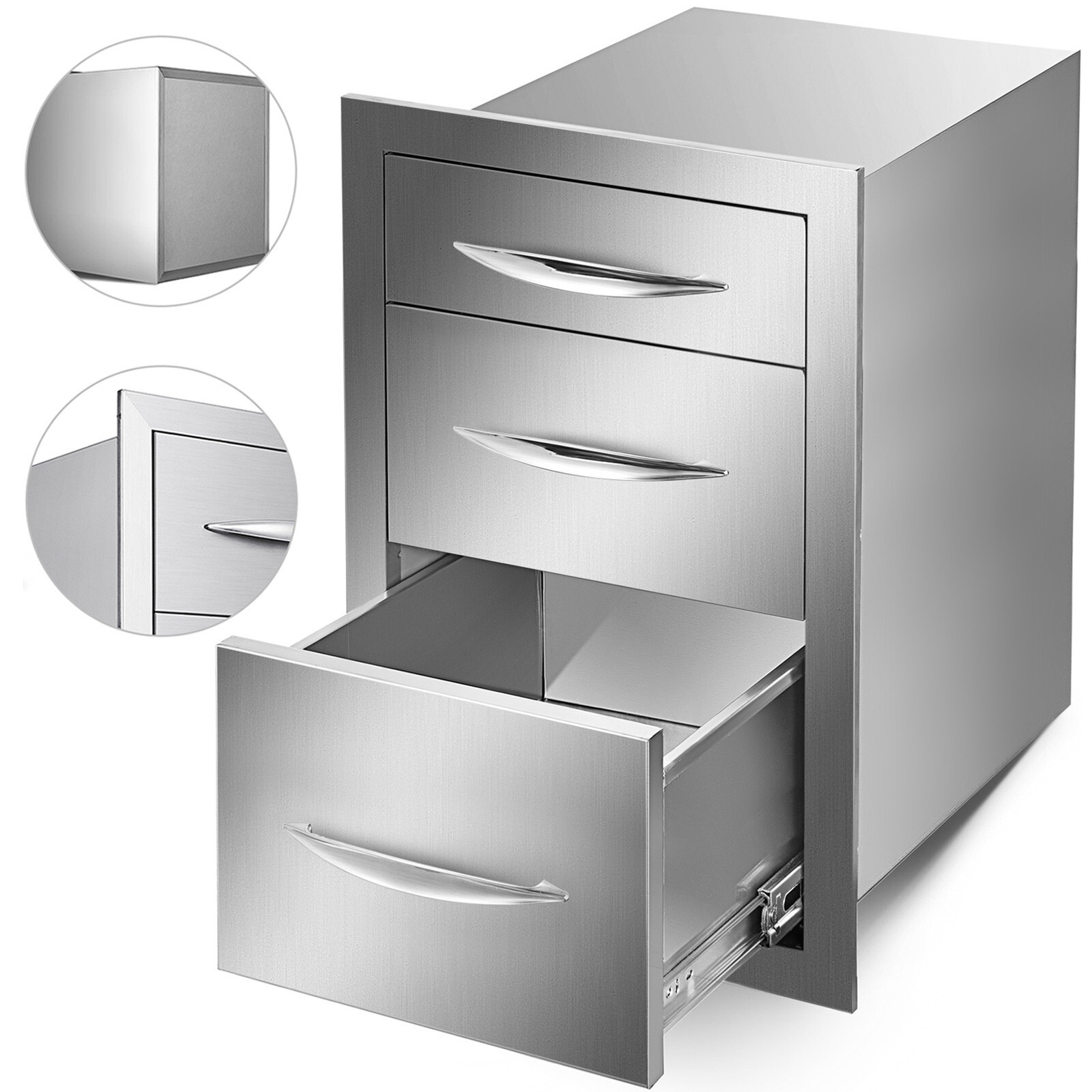 VEVOR 21 Style Access Doors And Drawers Outdoor Kitchen BBQ Island Components