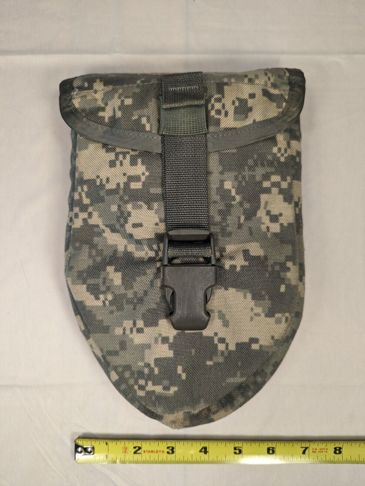USED USGI Digital MOLLE II Entrenching Tool, E-Tool Carrier Pouch ACU Camo GC