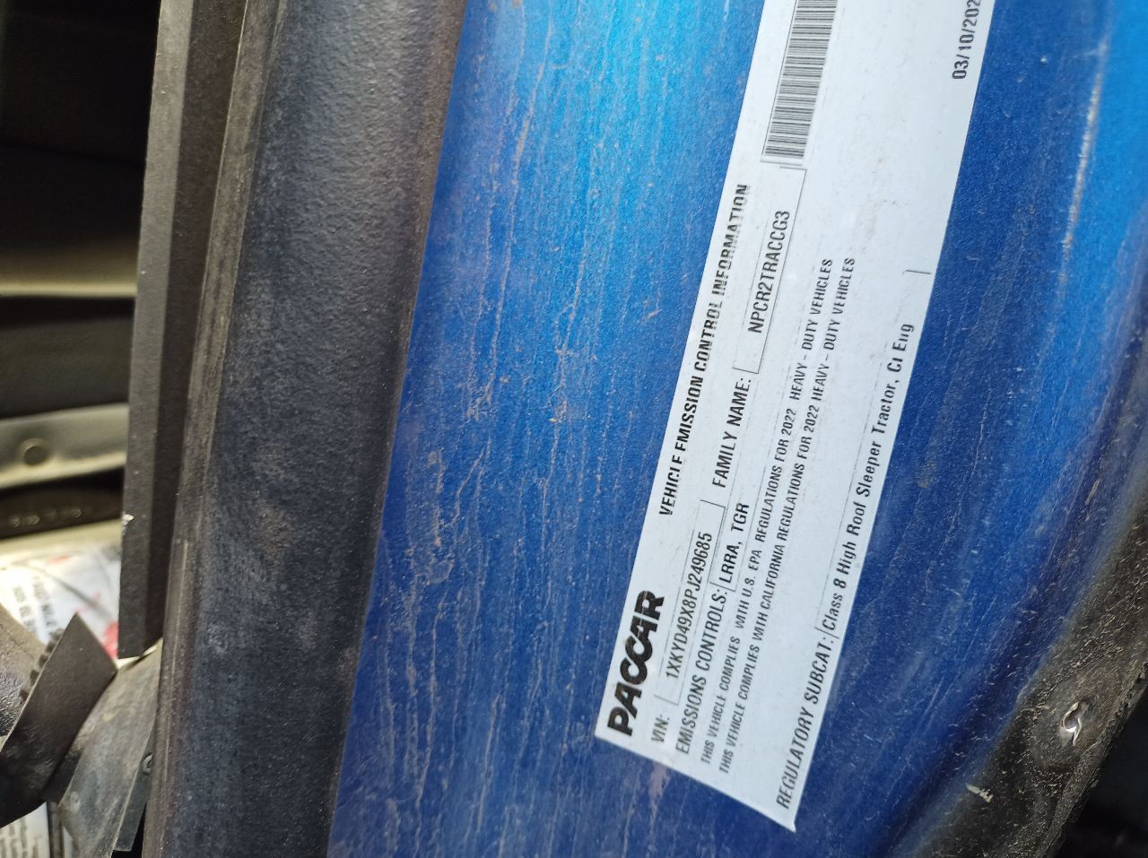 F21-1035 Kenworth T680 Sleeper Temperature Control (12340662