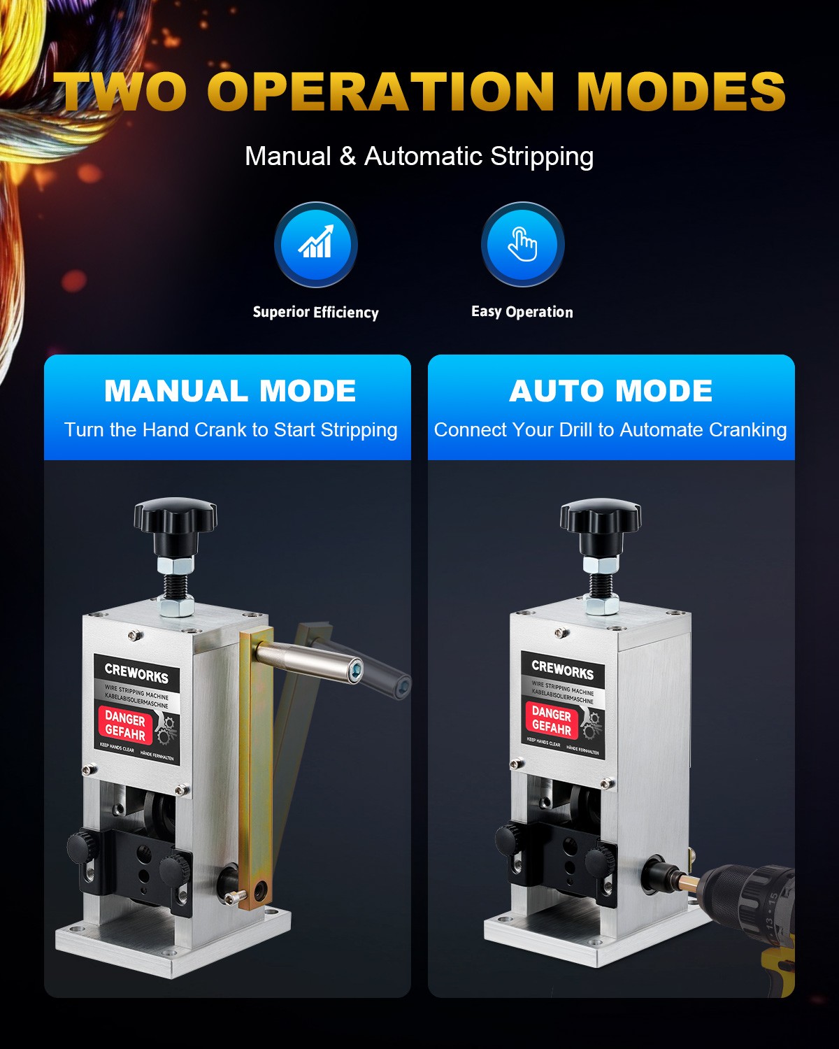 Secondhand 0.06"-1"Manual Wire Stripper Machine, Copper Wire Stripper